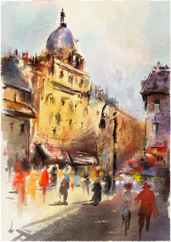 Around the street