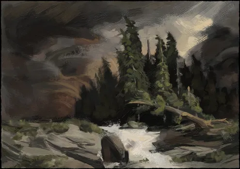 Alexandre Calame Master Study 1