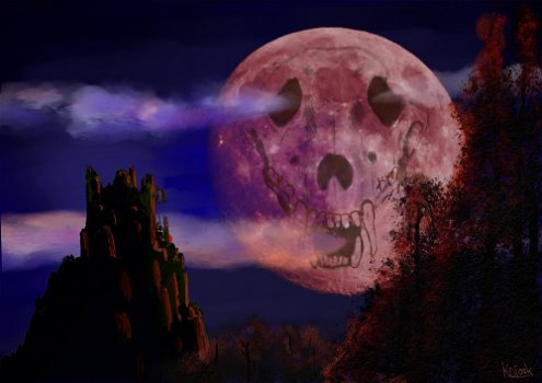 Wolf Skull Moon