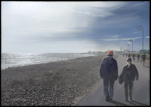 Hazy lazy walk in Bognor
