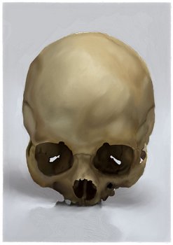 skull painting practice rendering