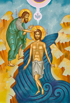 The baptism of Jesus