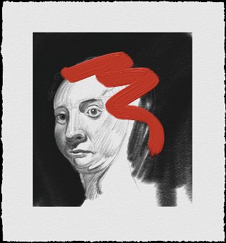 Manipulated Rembrandt Portrait