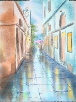 Street in rain Final